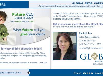 财务税务服务Rachel Liu (519-852-8576)