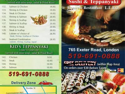 Haru日式寿司店 - 附菜单（519-691-0888）